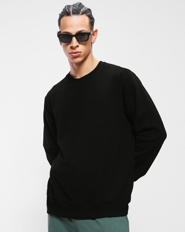 men's black sweatshirt