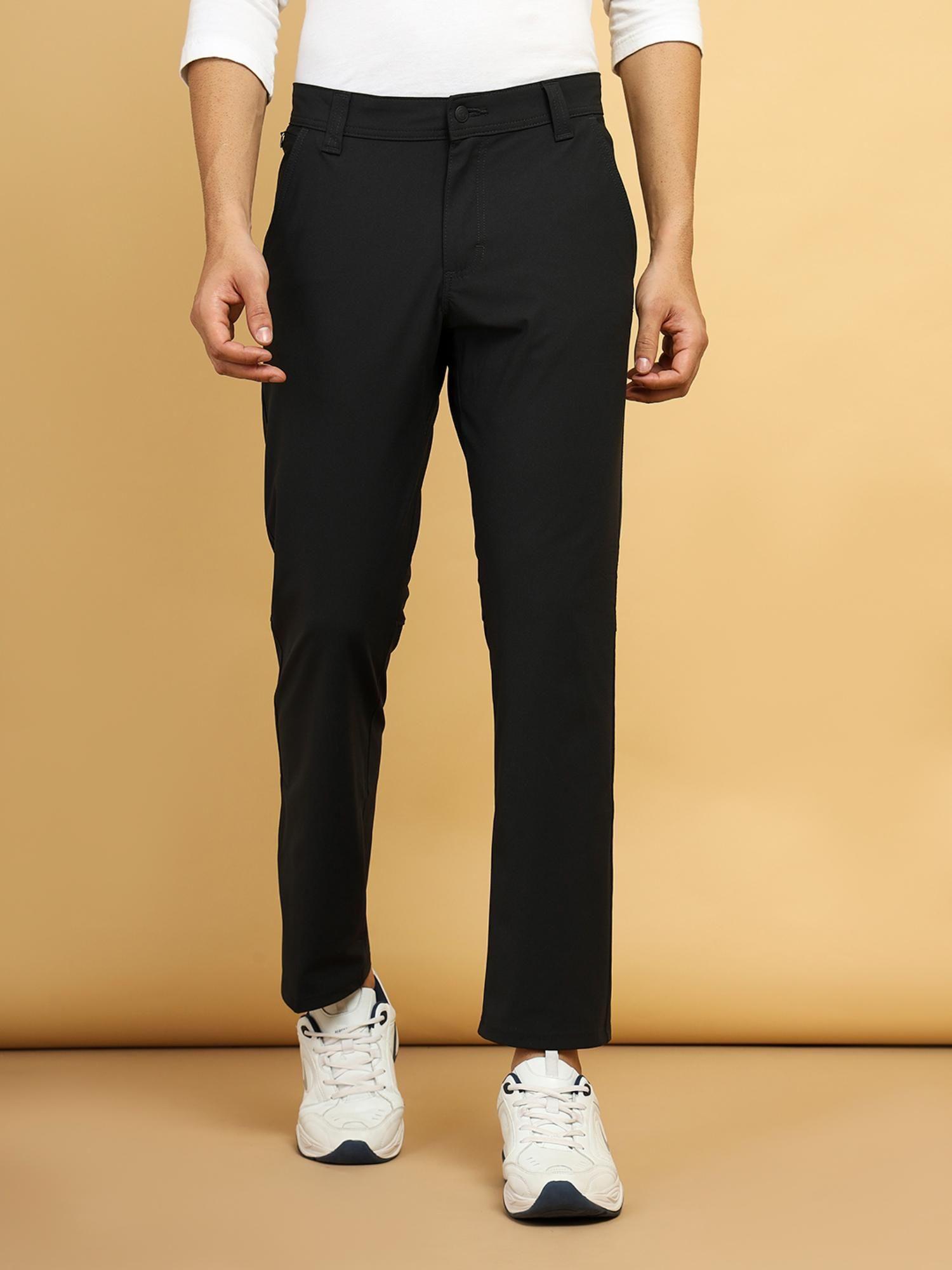 men's black trousers