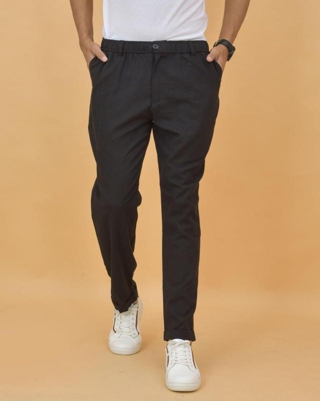 men's black trousers