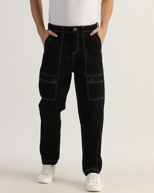 men's black trousers