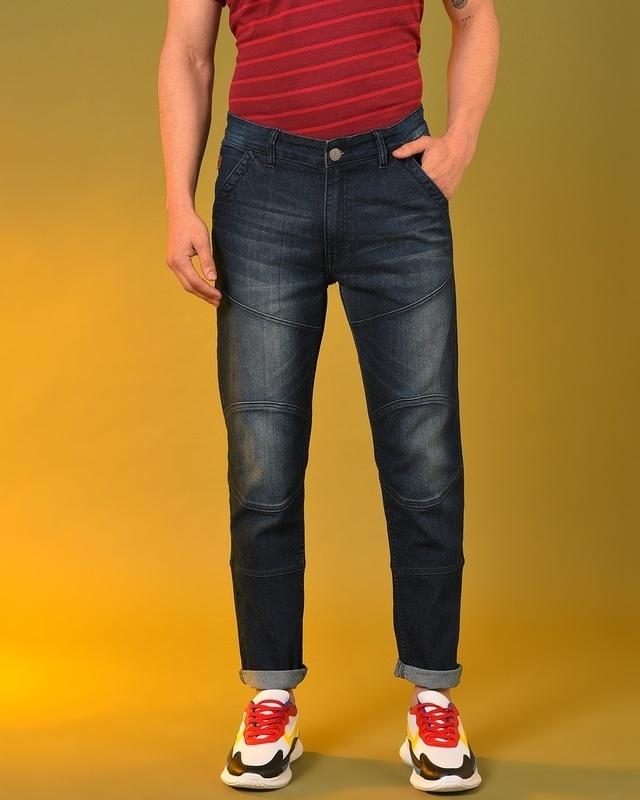 men's blue casual jeans