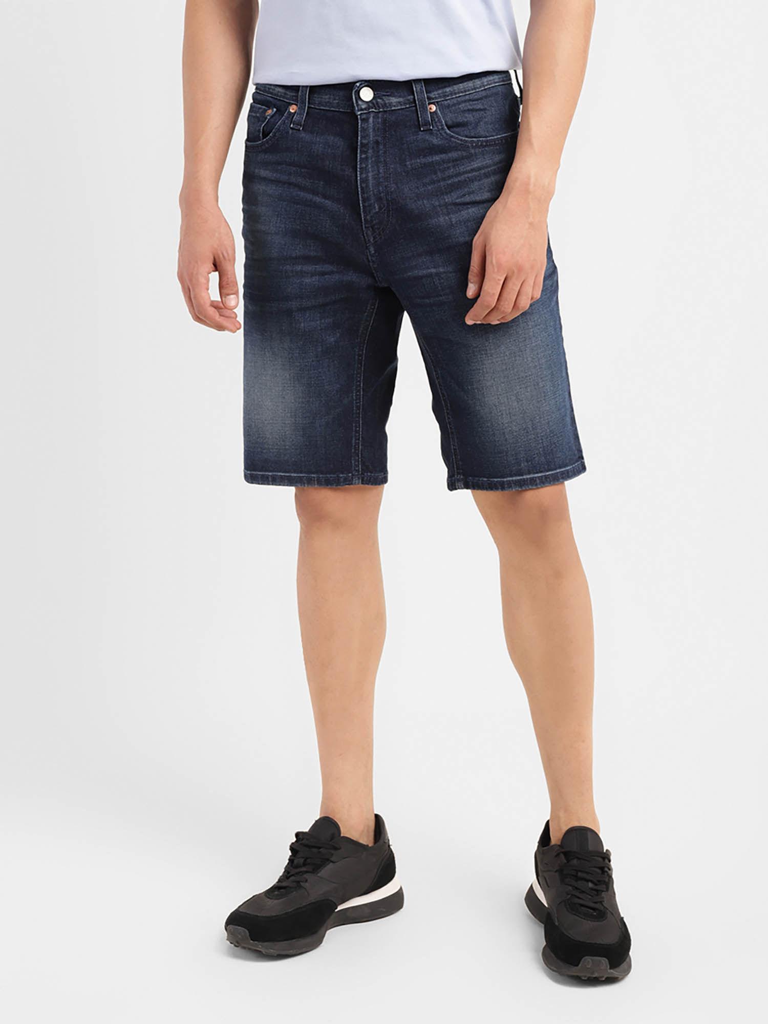 men's blue comfortable fit shorts
