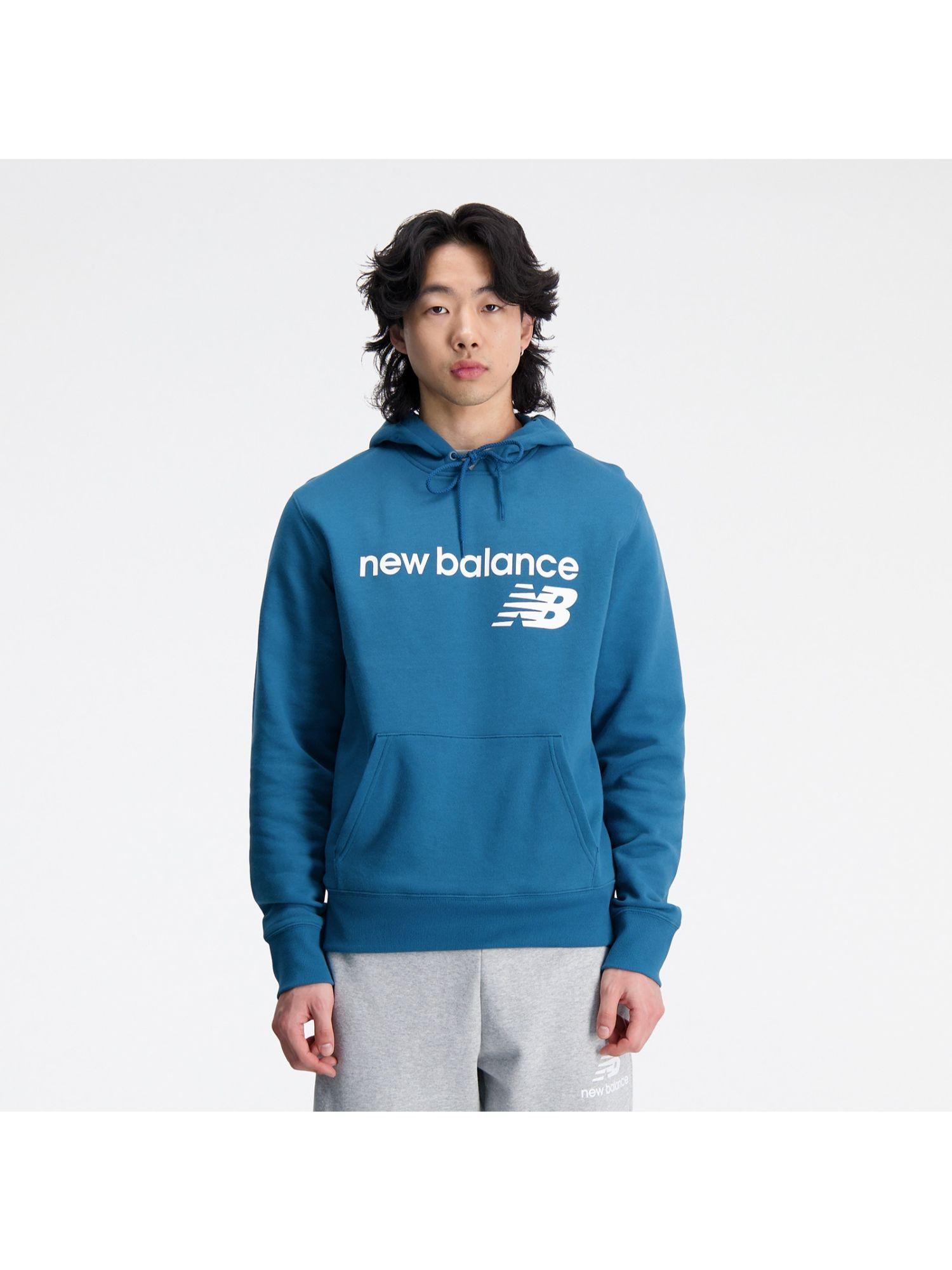 men's blue hoodie