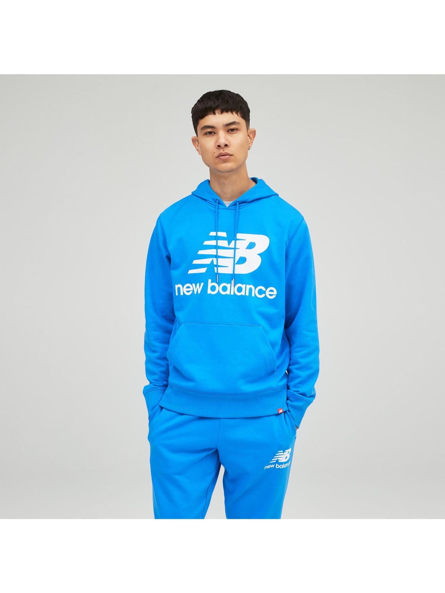 men's blue hoodie