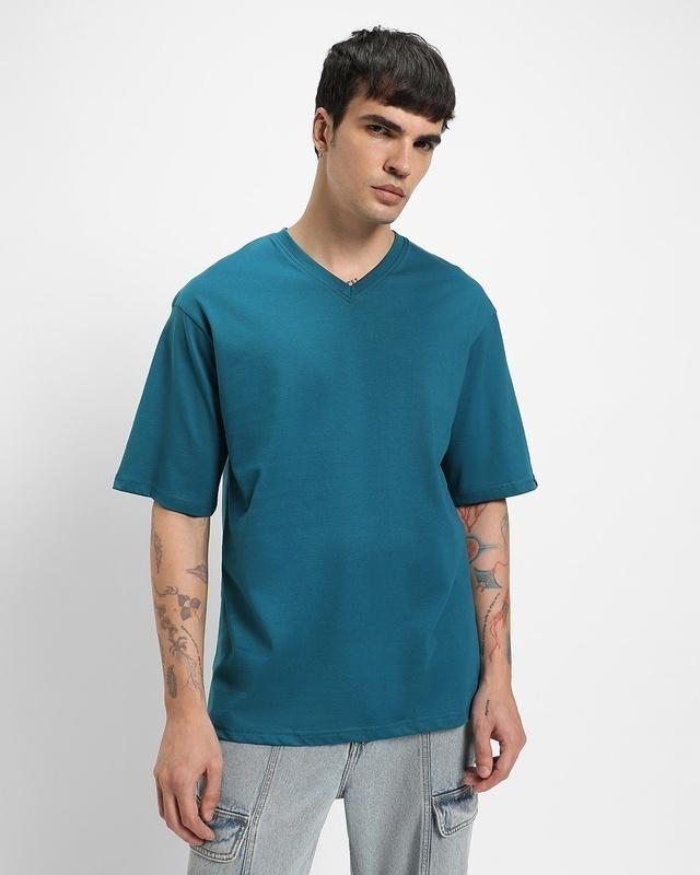 men's blue oversized t-shirt