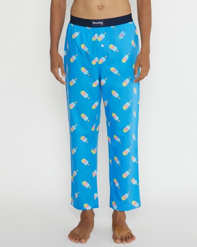 men's blue popsicle printed pyjamas