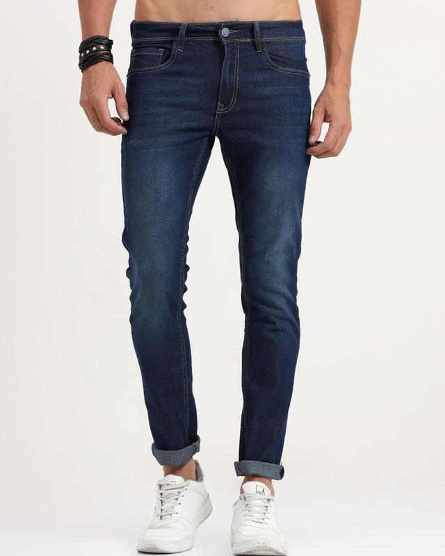 men's blue skinny fit jeans