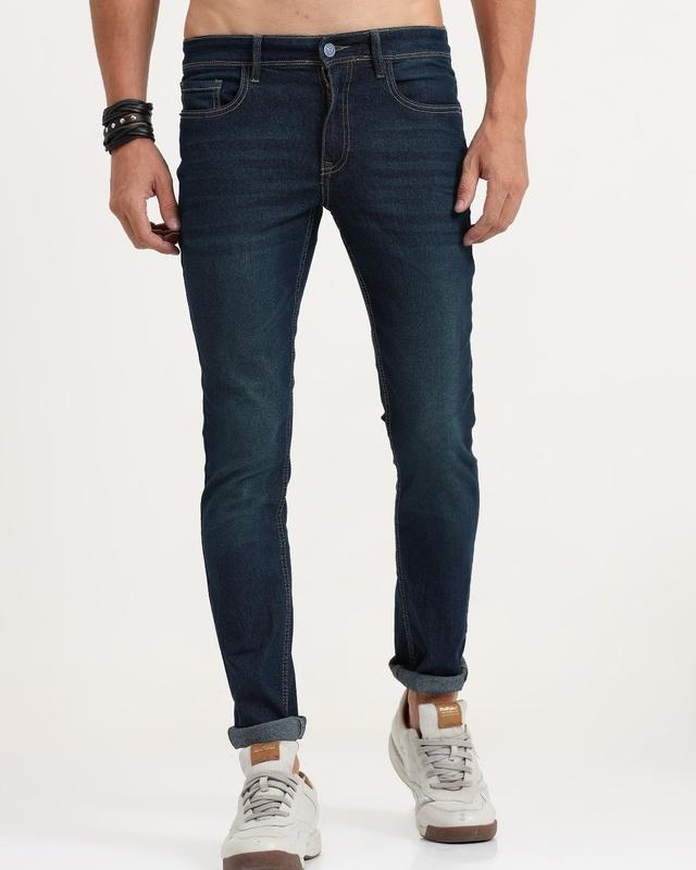 men's blue skinny fit jeans
