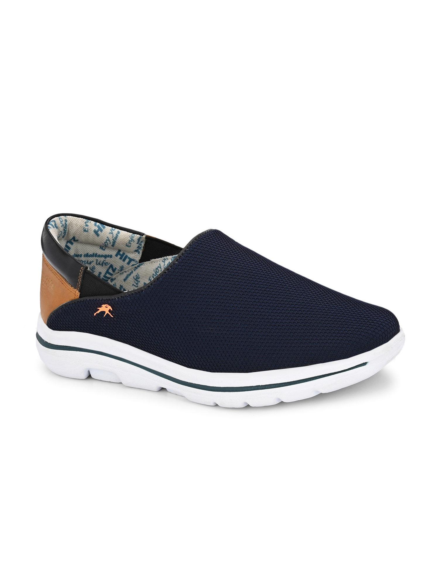 men's blue slip on running shoes