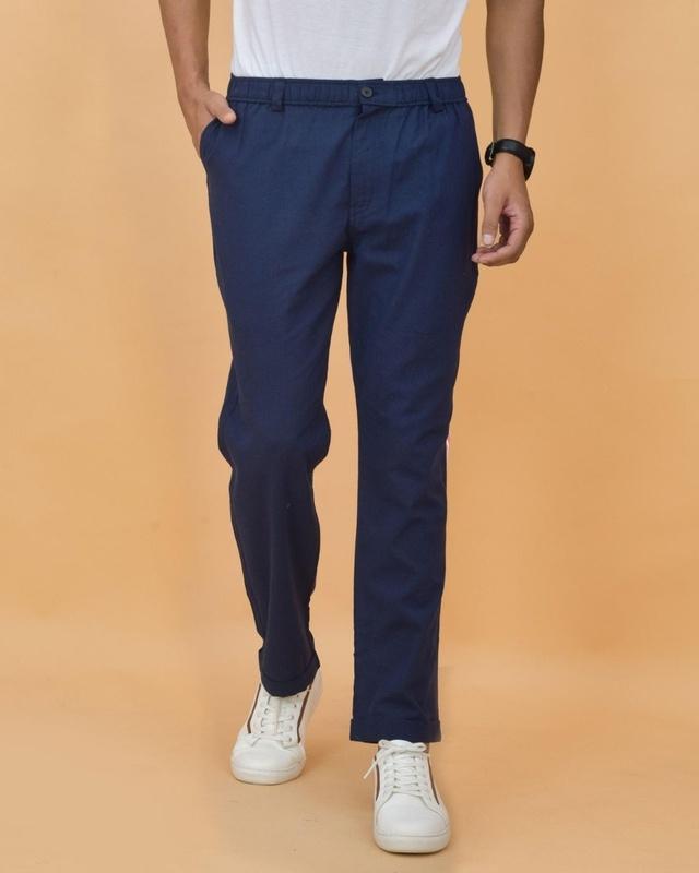 men's blue trousers