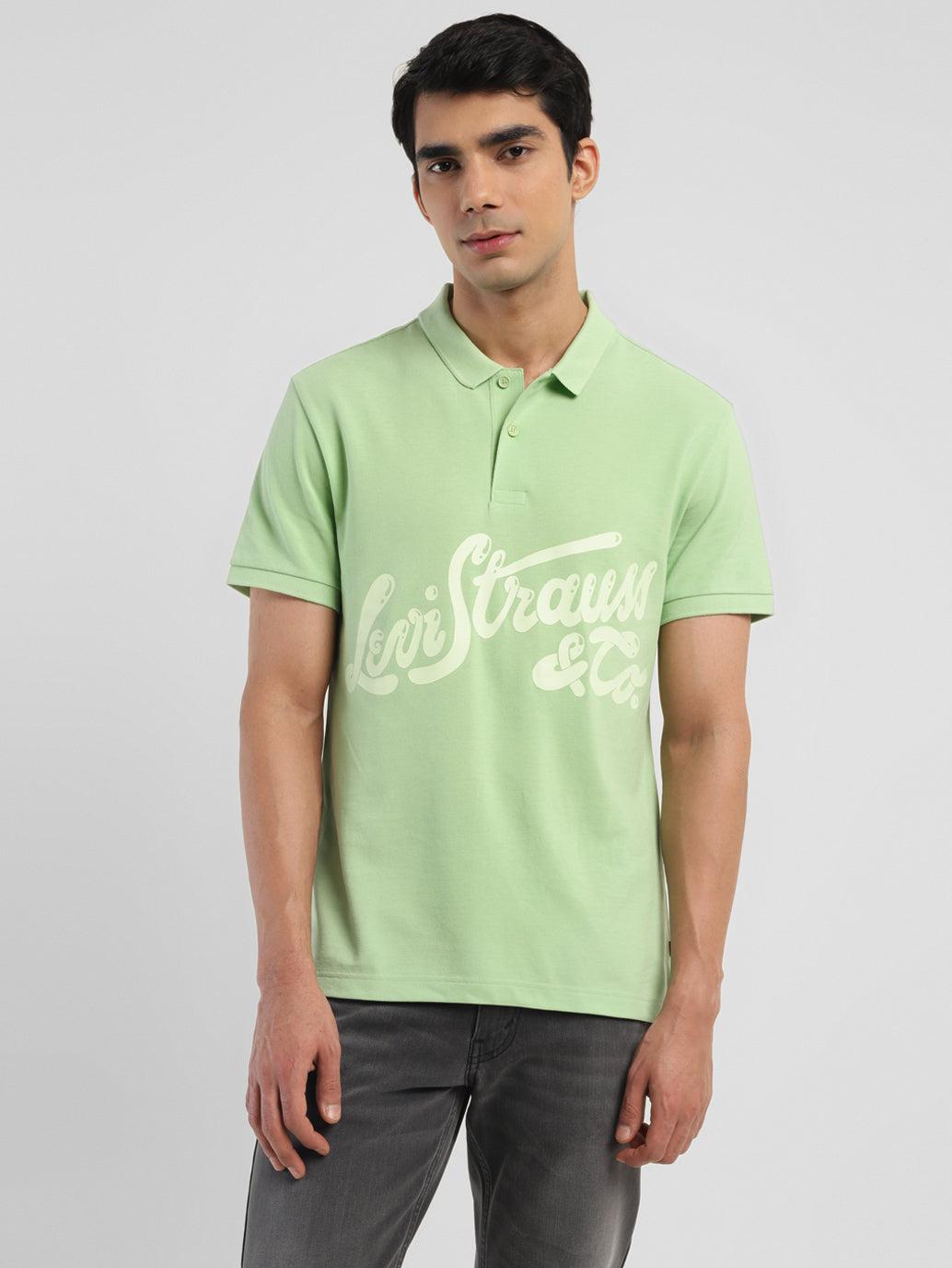 men's brand logo polo t-shirt