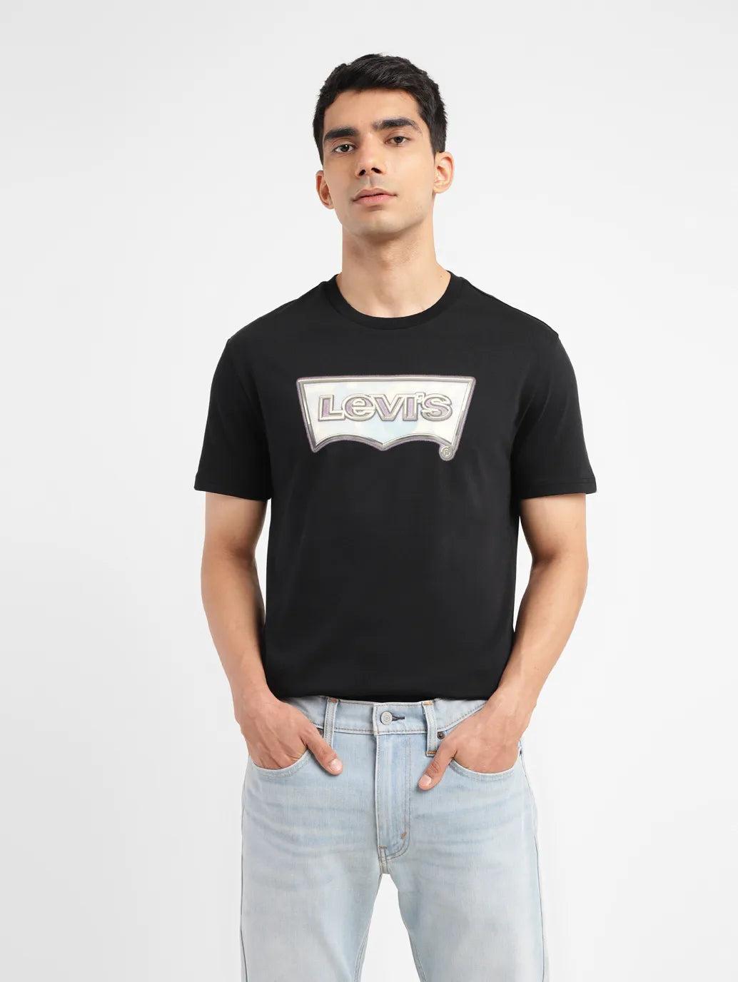 men's brand logo slim fit t-shirt