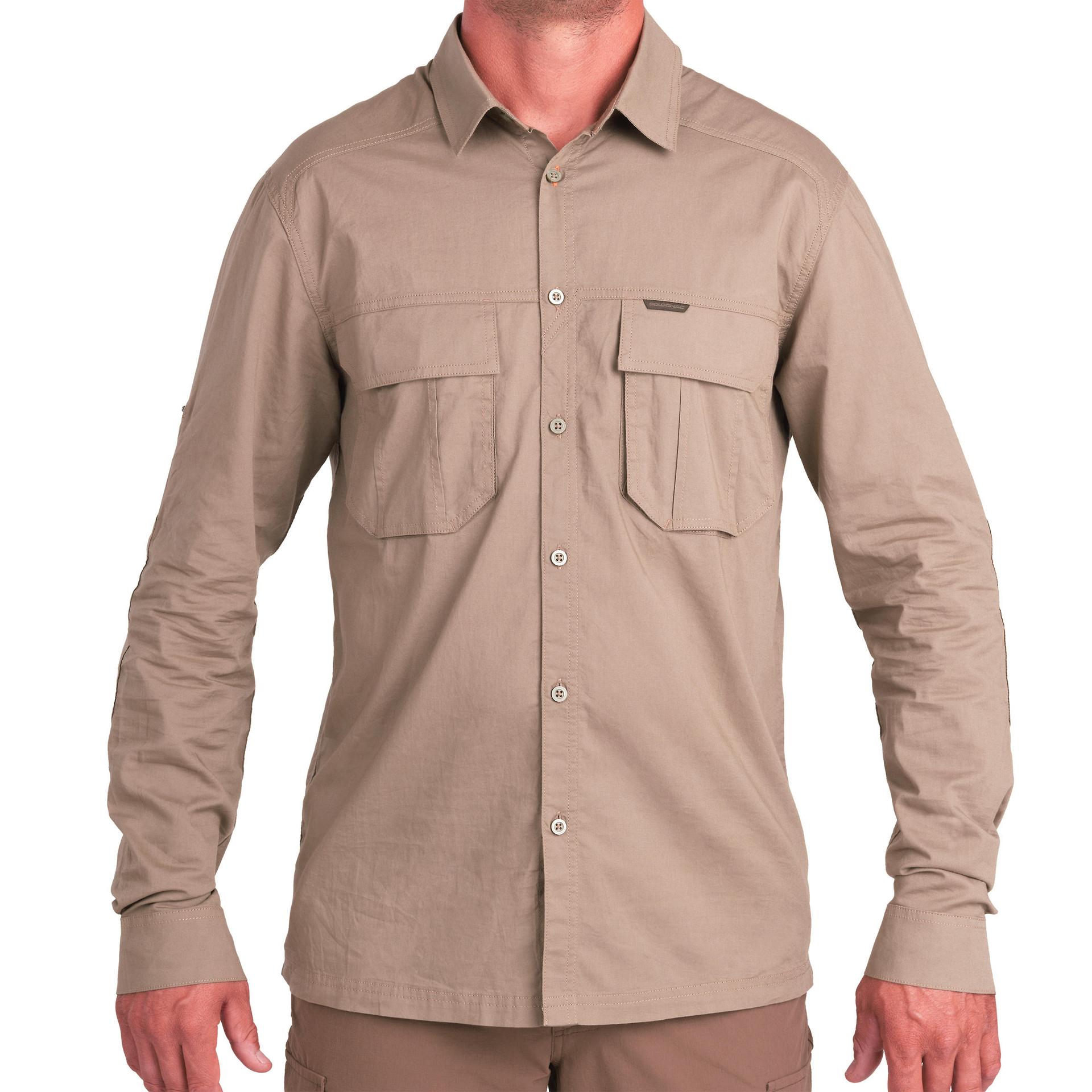 men's breathable shirt 500 brown