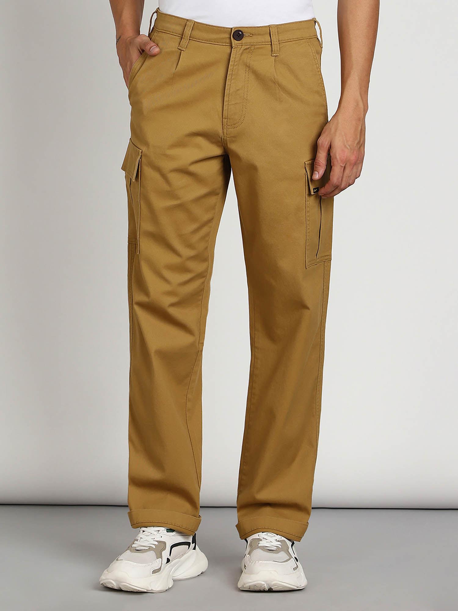 men's brown cargo trouser