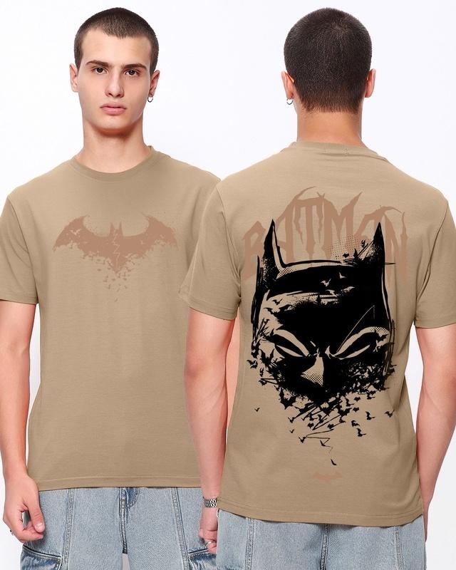 men's brown forever batman graphic printed t-shirt