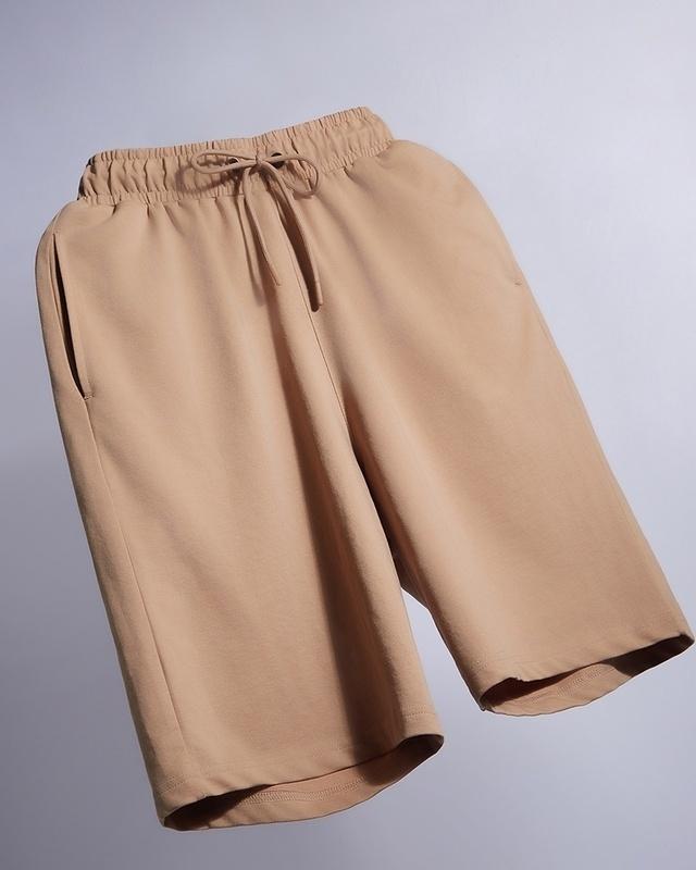 men's brown oversized shorts