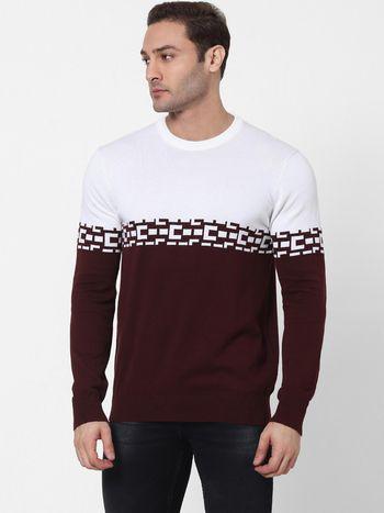 men's burgundy sweaters