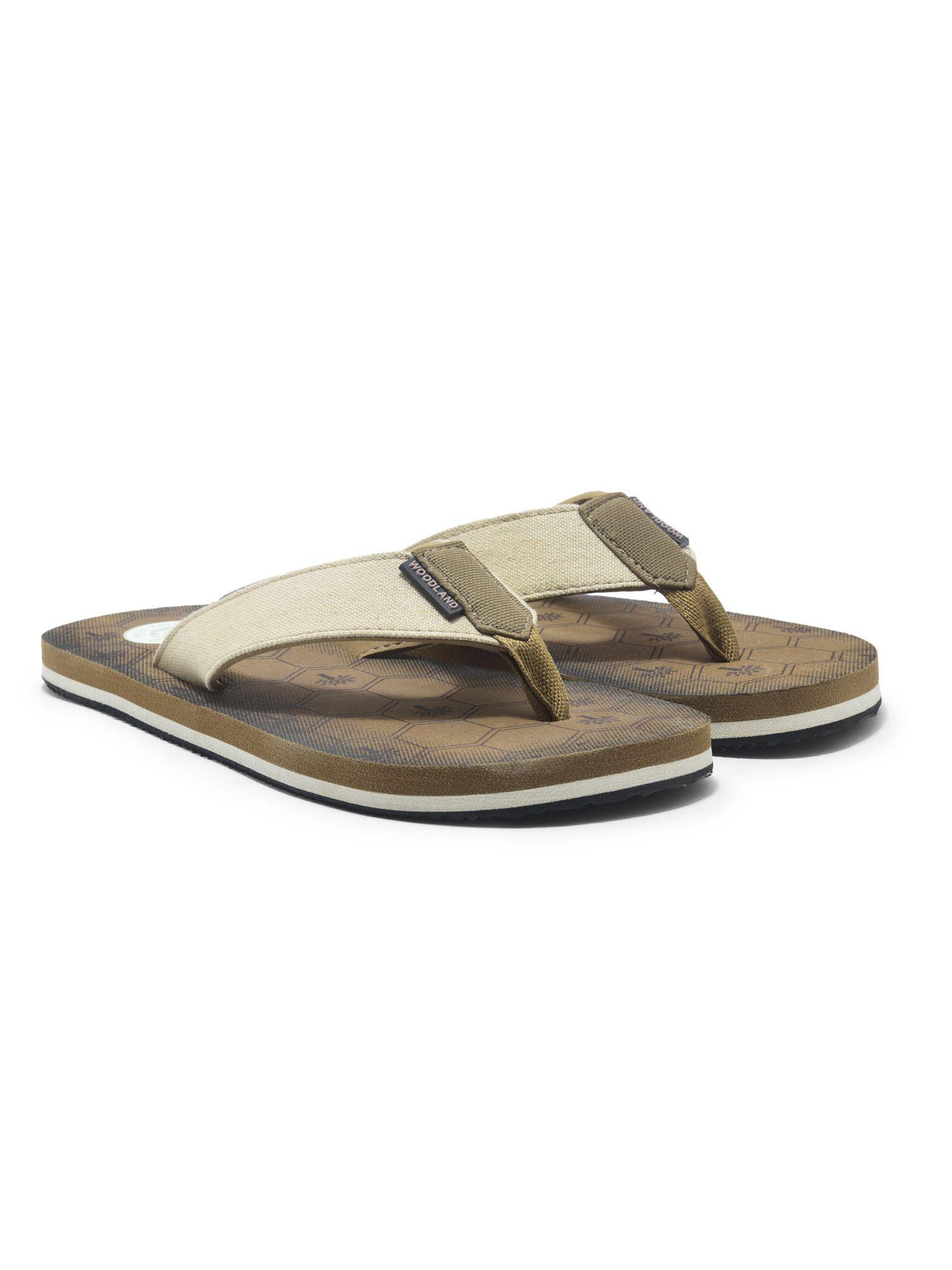 men's camel flipflops