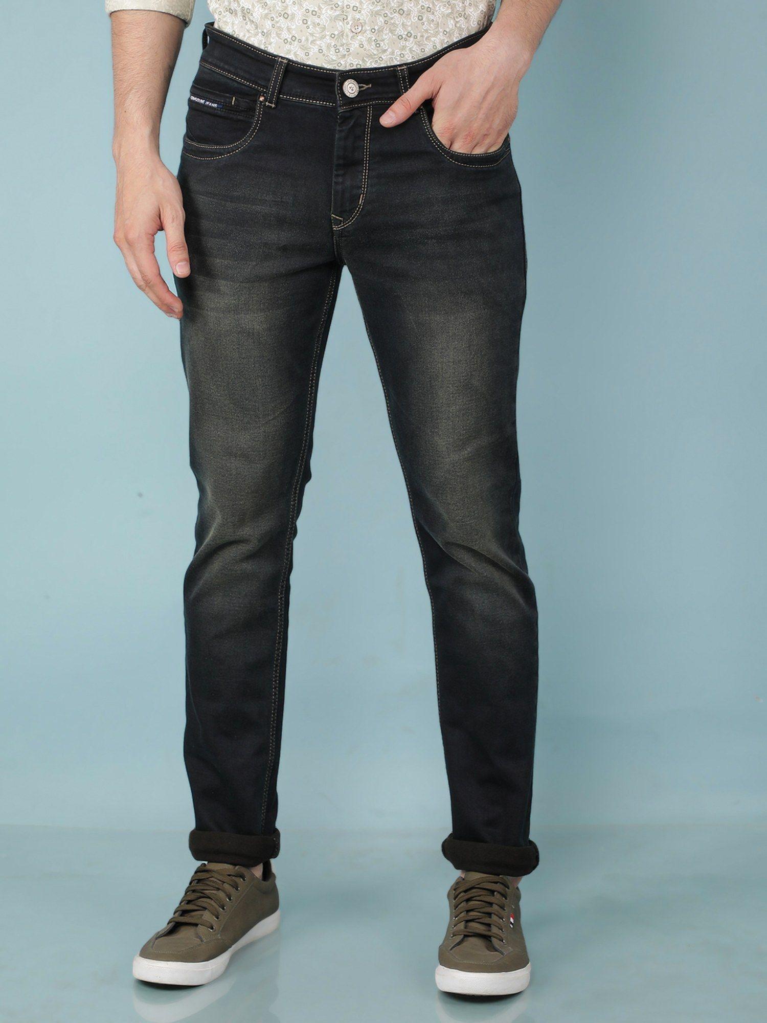 men's charcoal slim fit jeans