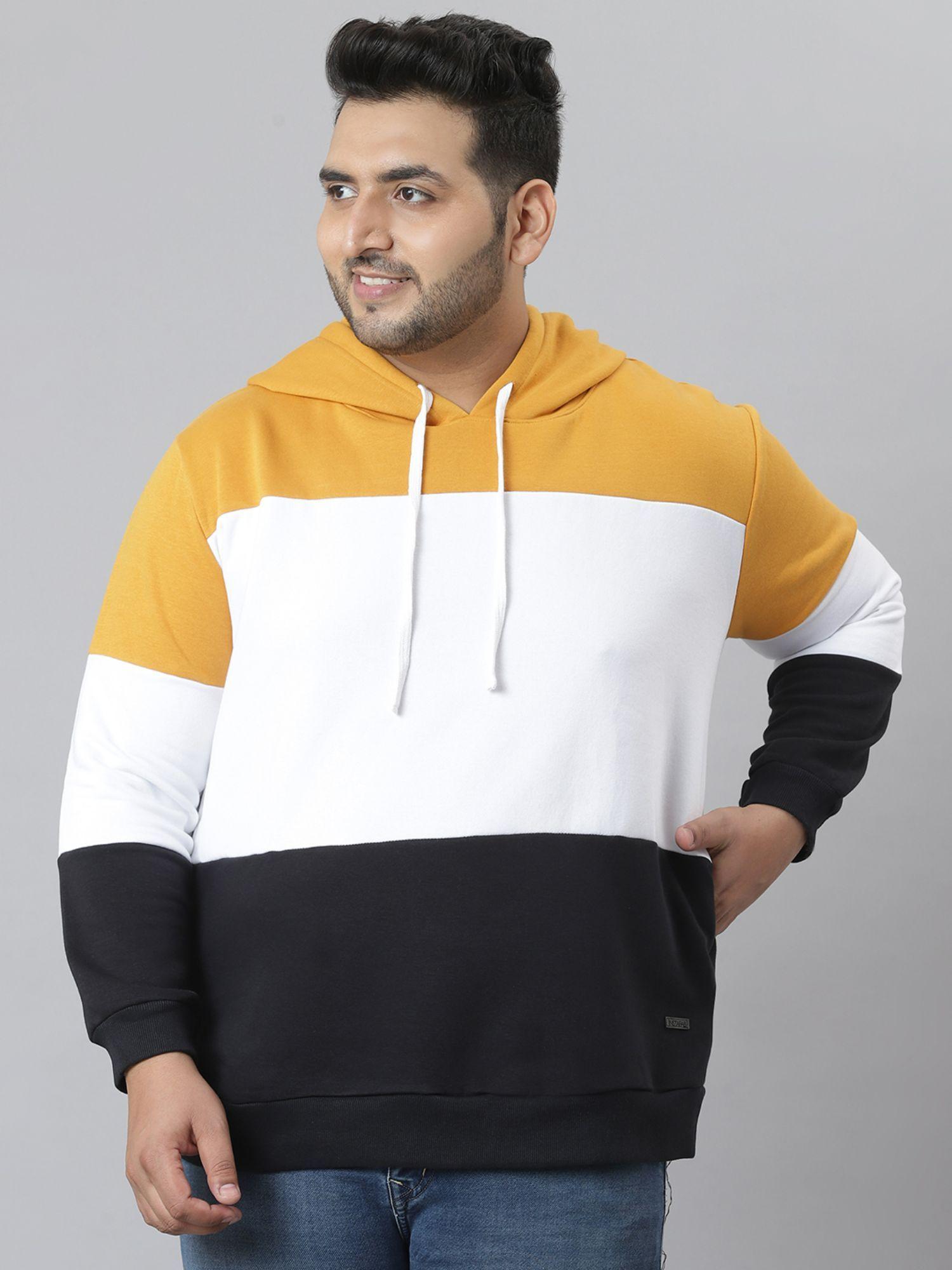 men's colorblock stylish hooded casual sweatshirts,multi-color