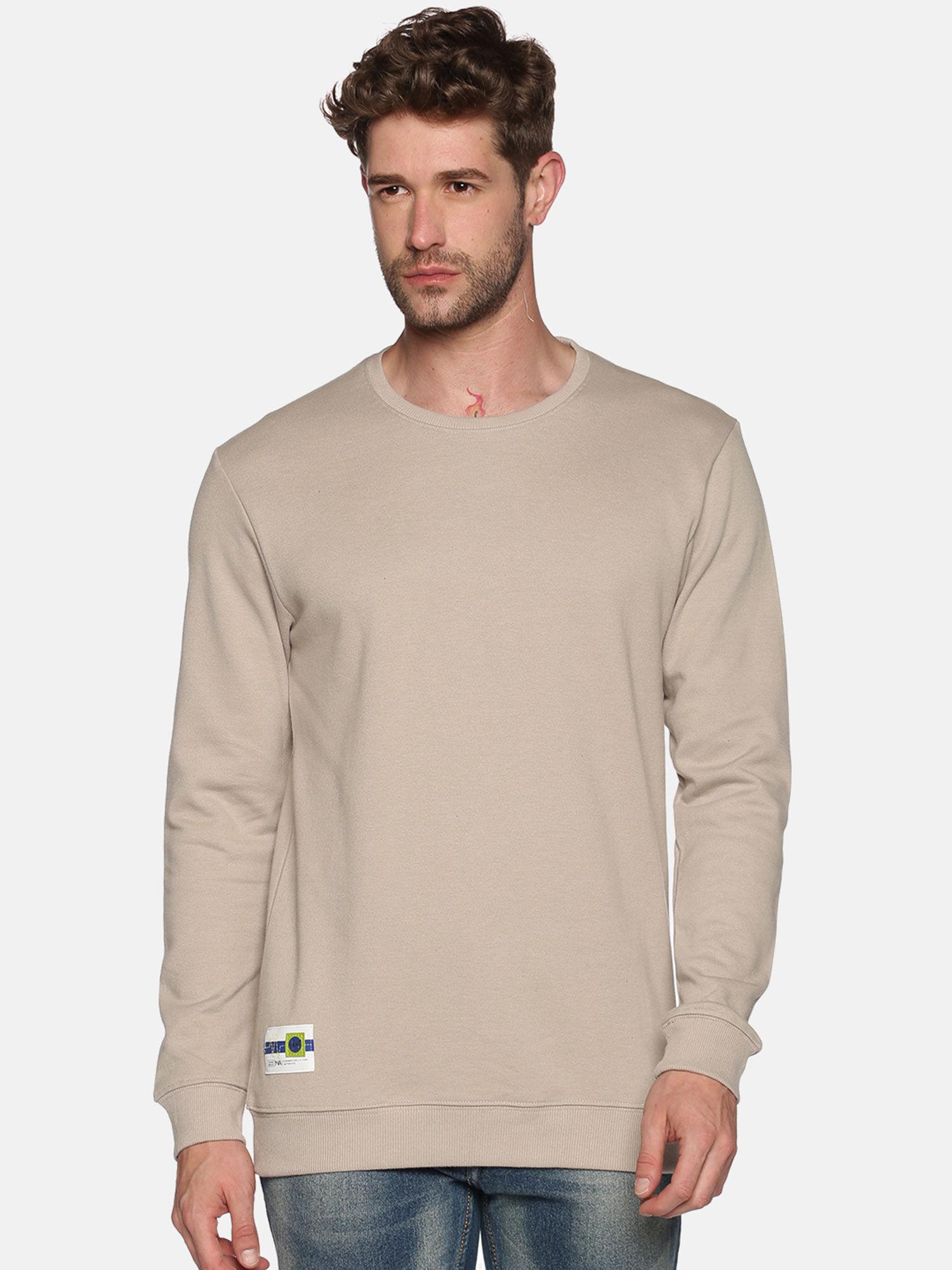 men's cotton casual grey sweatshirt