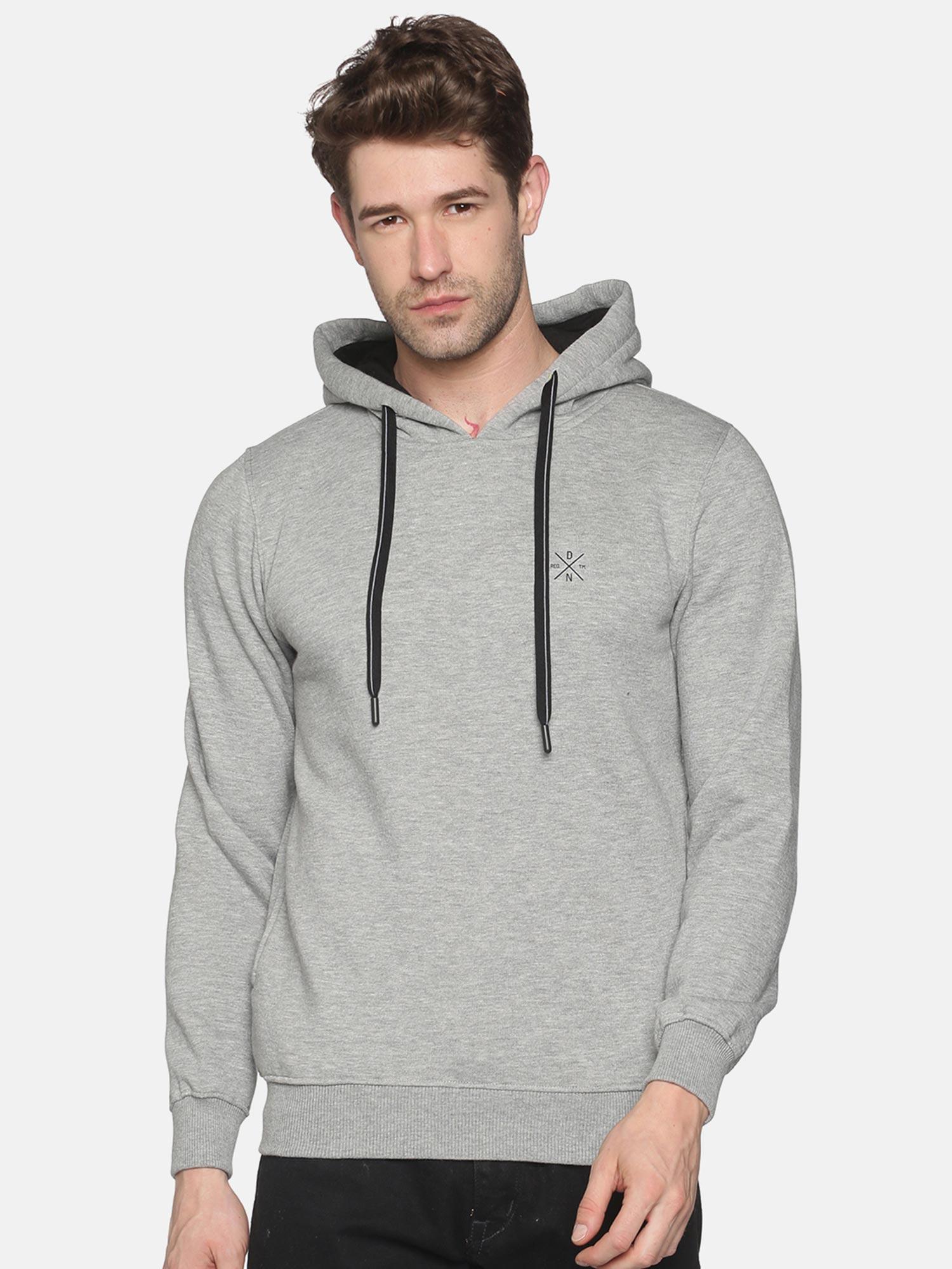 men's cotton casual grey sweatshirt