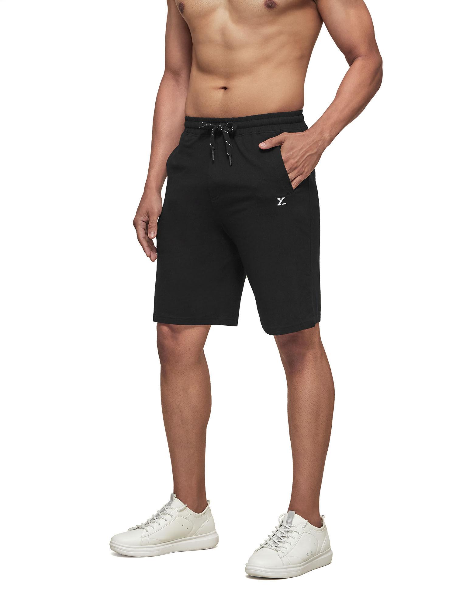 men's cotton modal solid ace lounge shorts