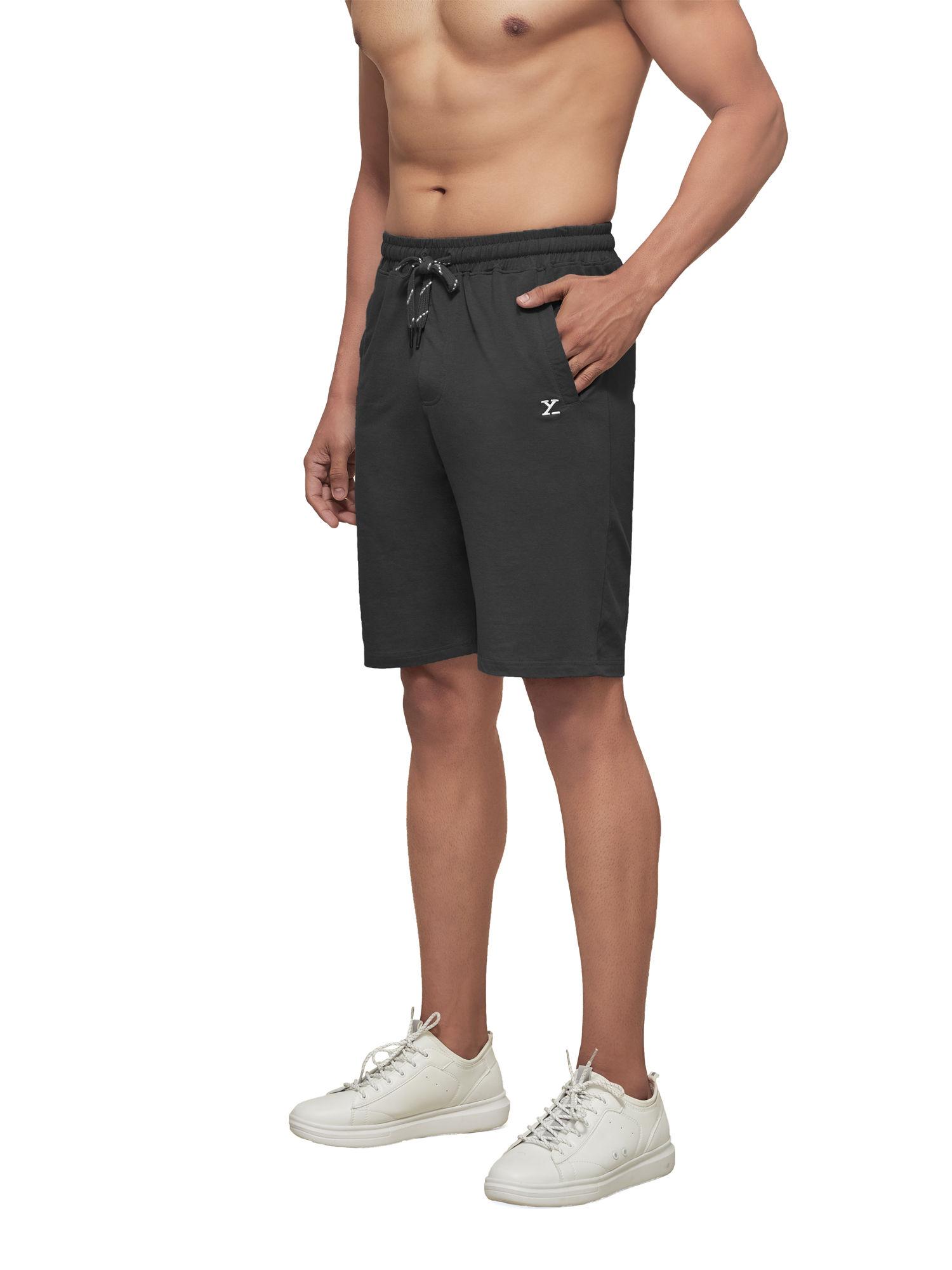 men's cotton modal solid ace lounge shorts