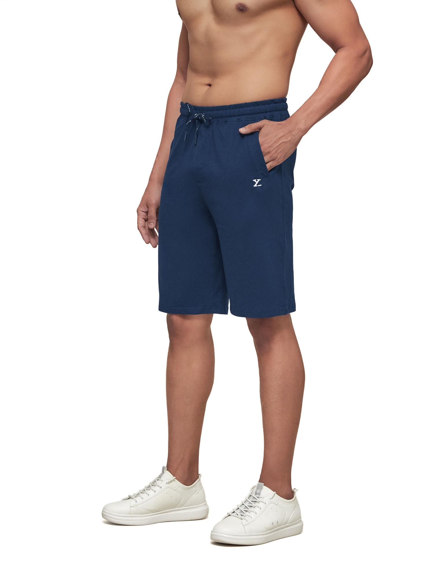 men's cotton modal solid ace lounge shorts