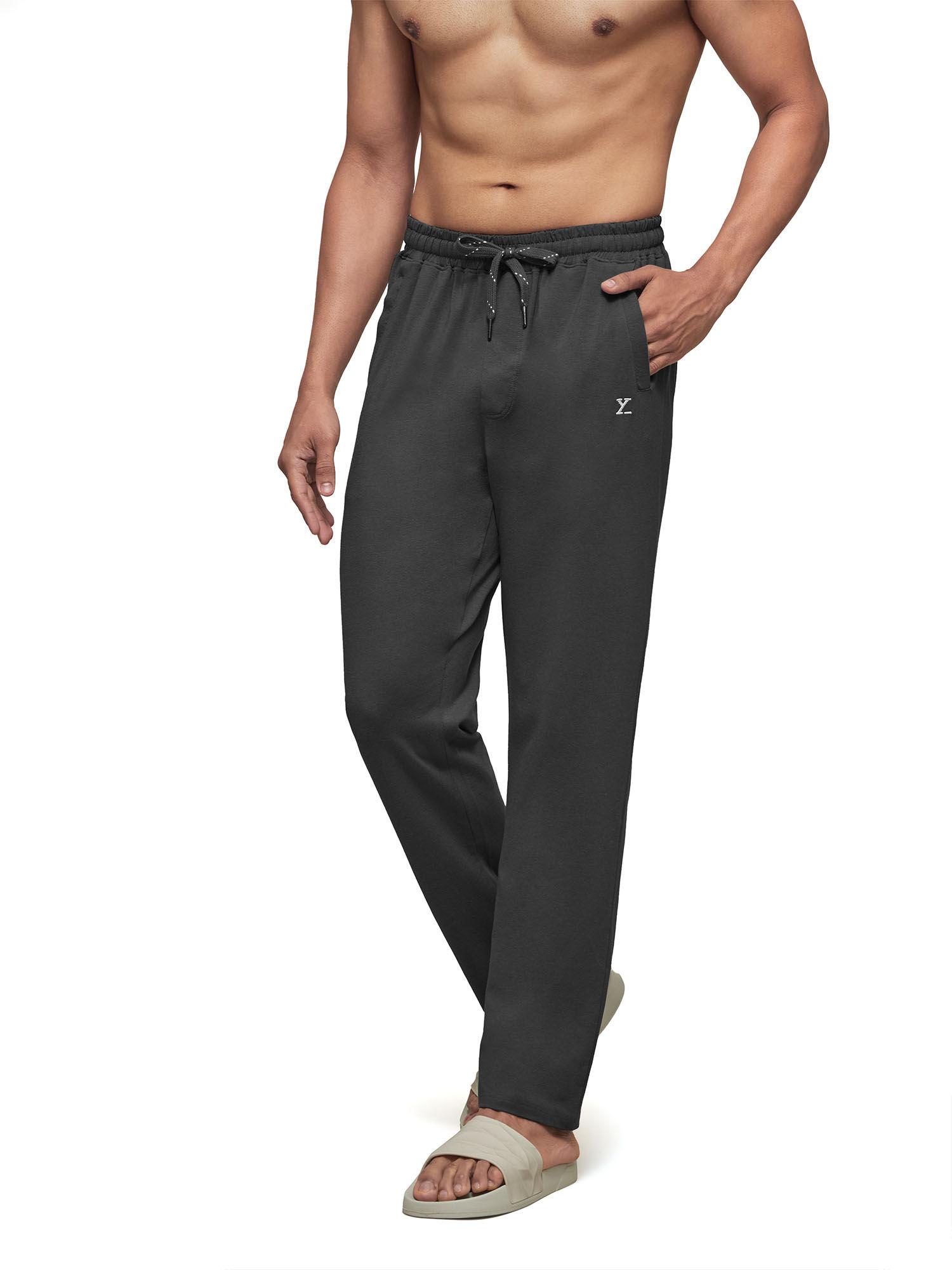 men's cotton modal solid ace track pant