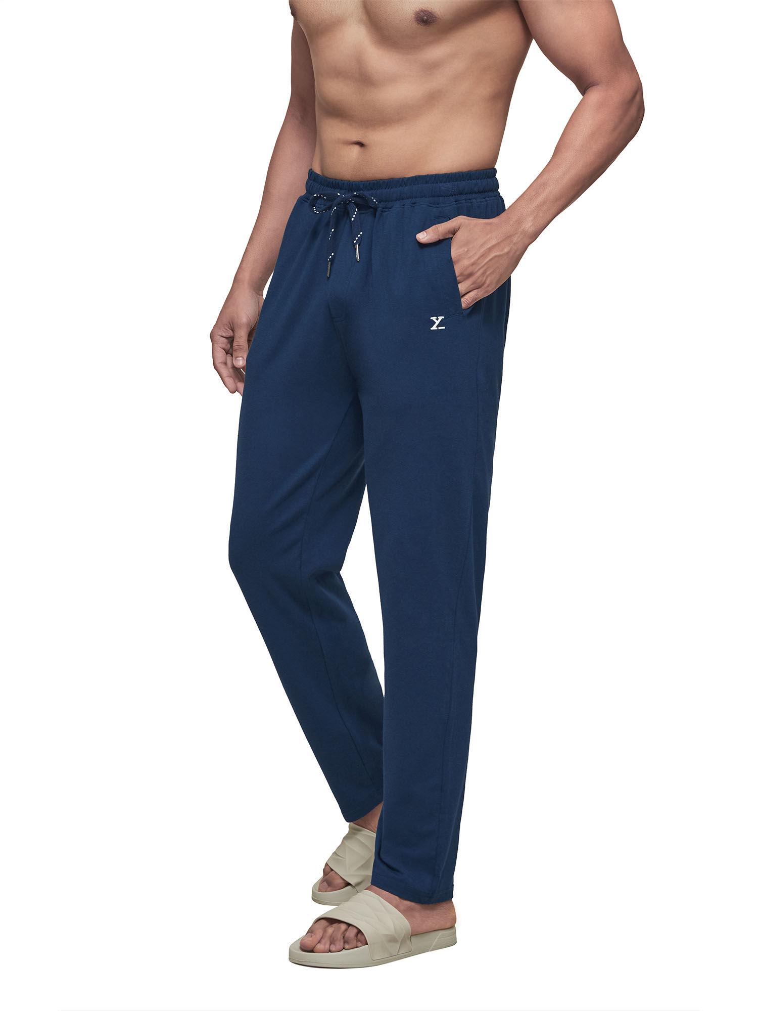 men's cotton modal solid ace track pant