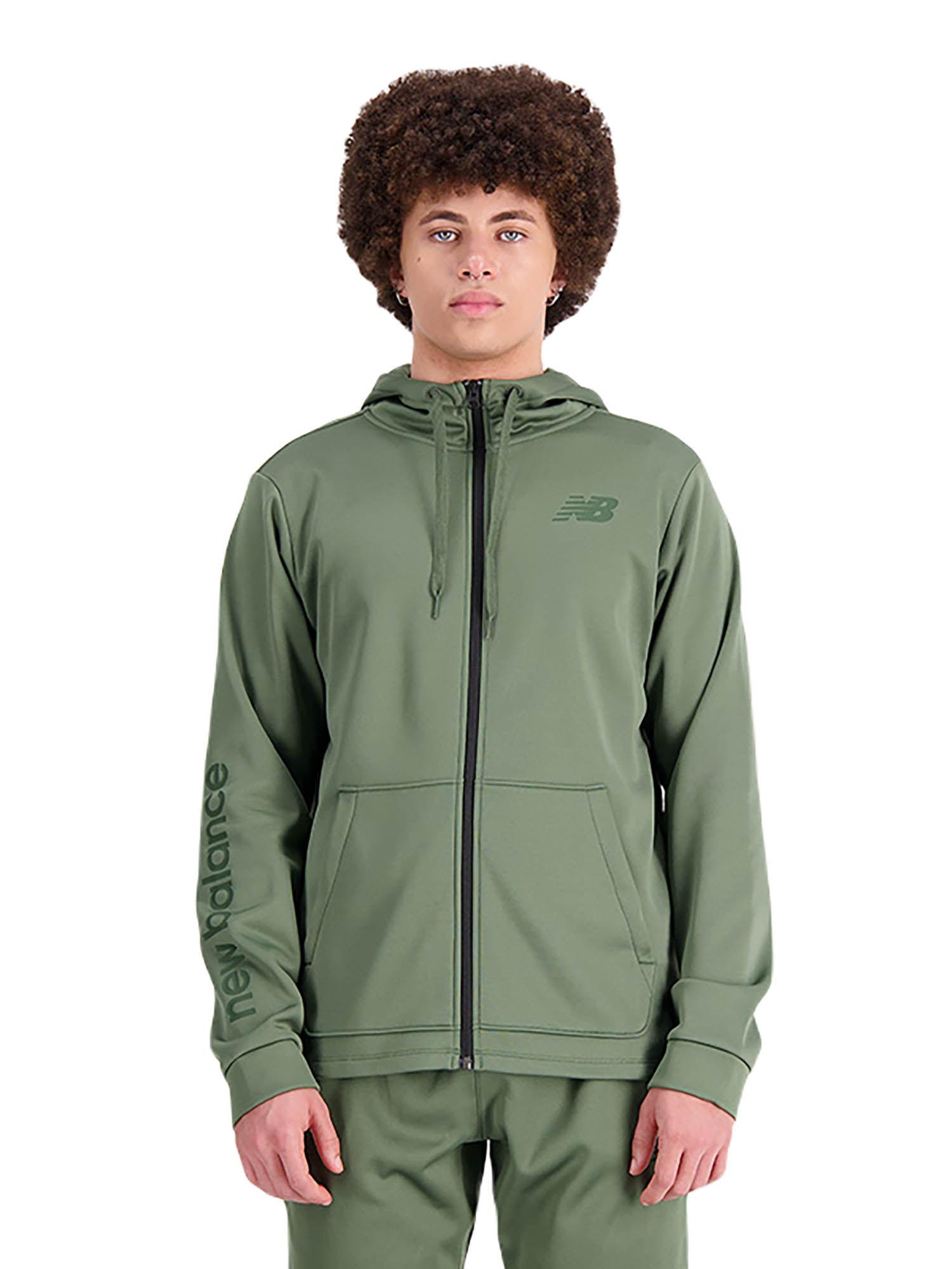 men's deep olive green hoodie