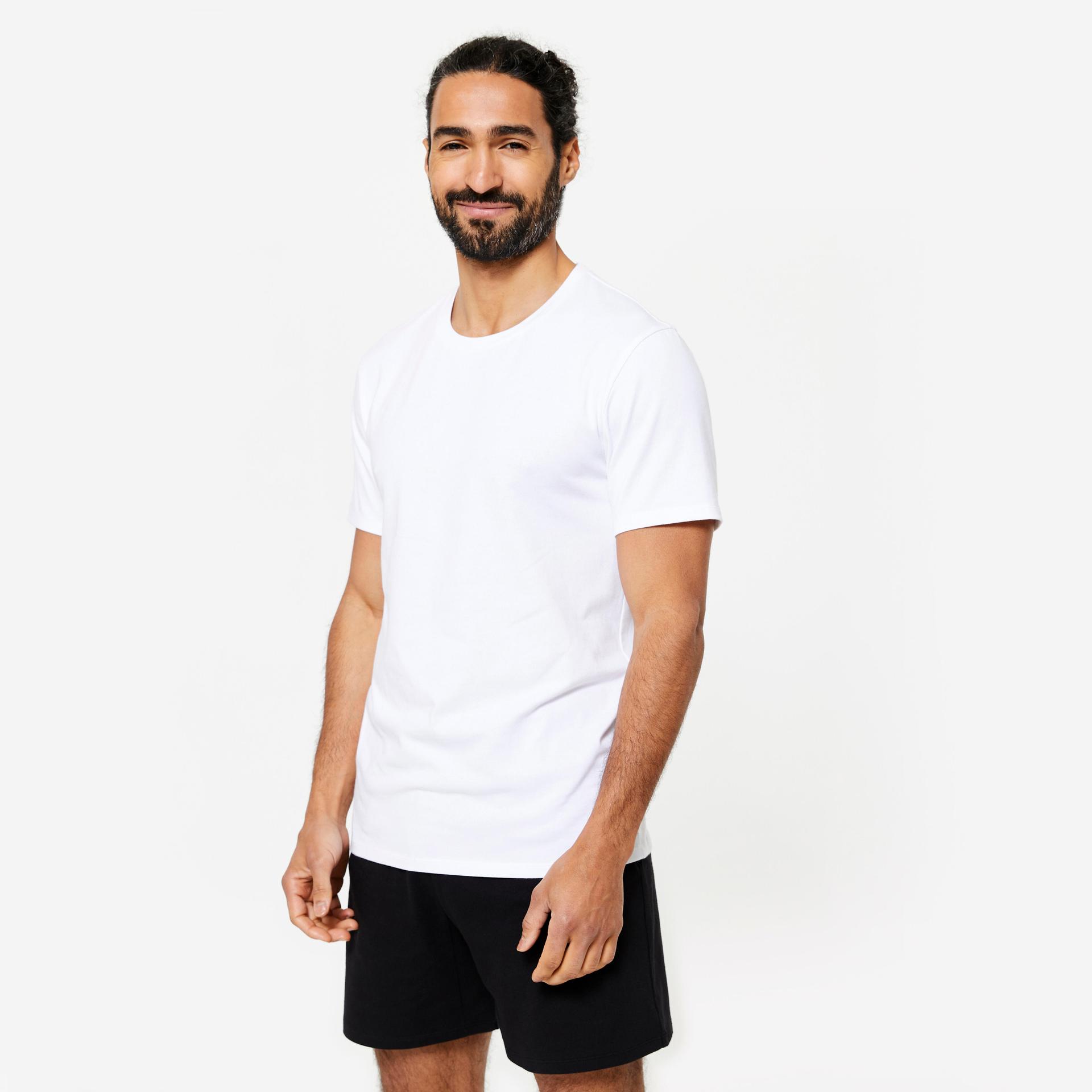 men's fitness t-shirt 100 sportee - white