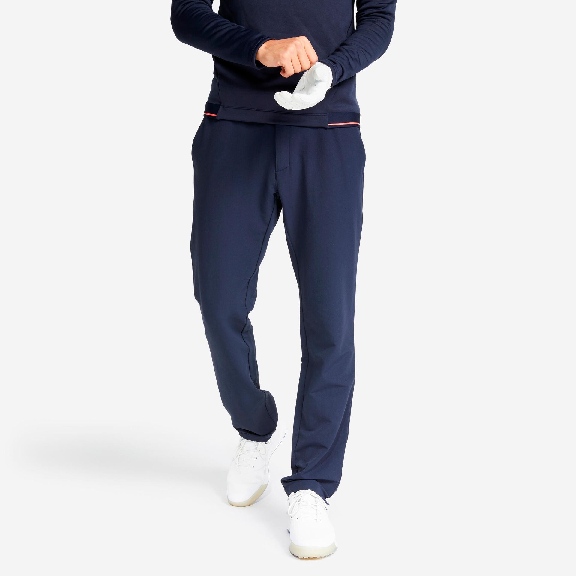 men's golf winter trousers cw500 navy blue