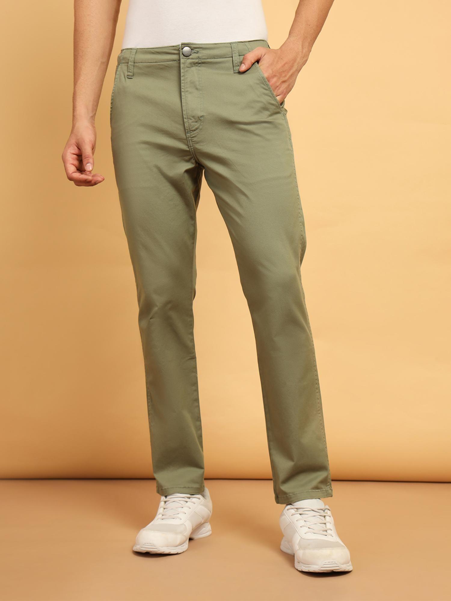 men's green chino pant