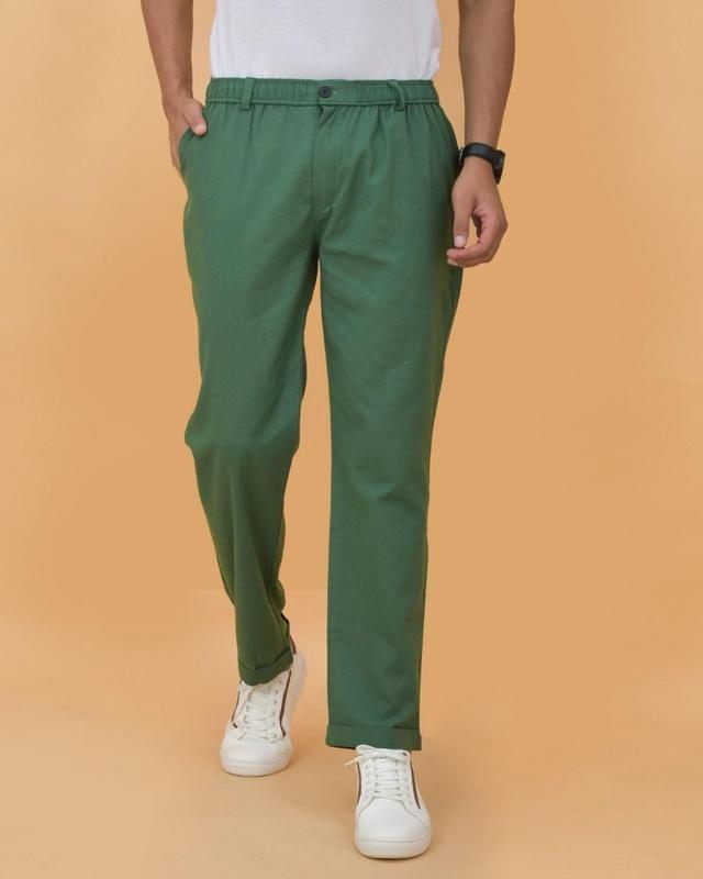 men's green trousers