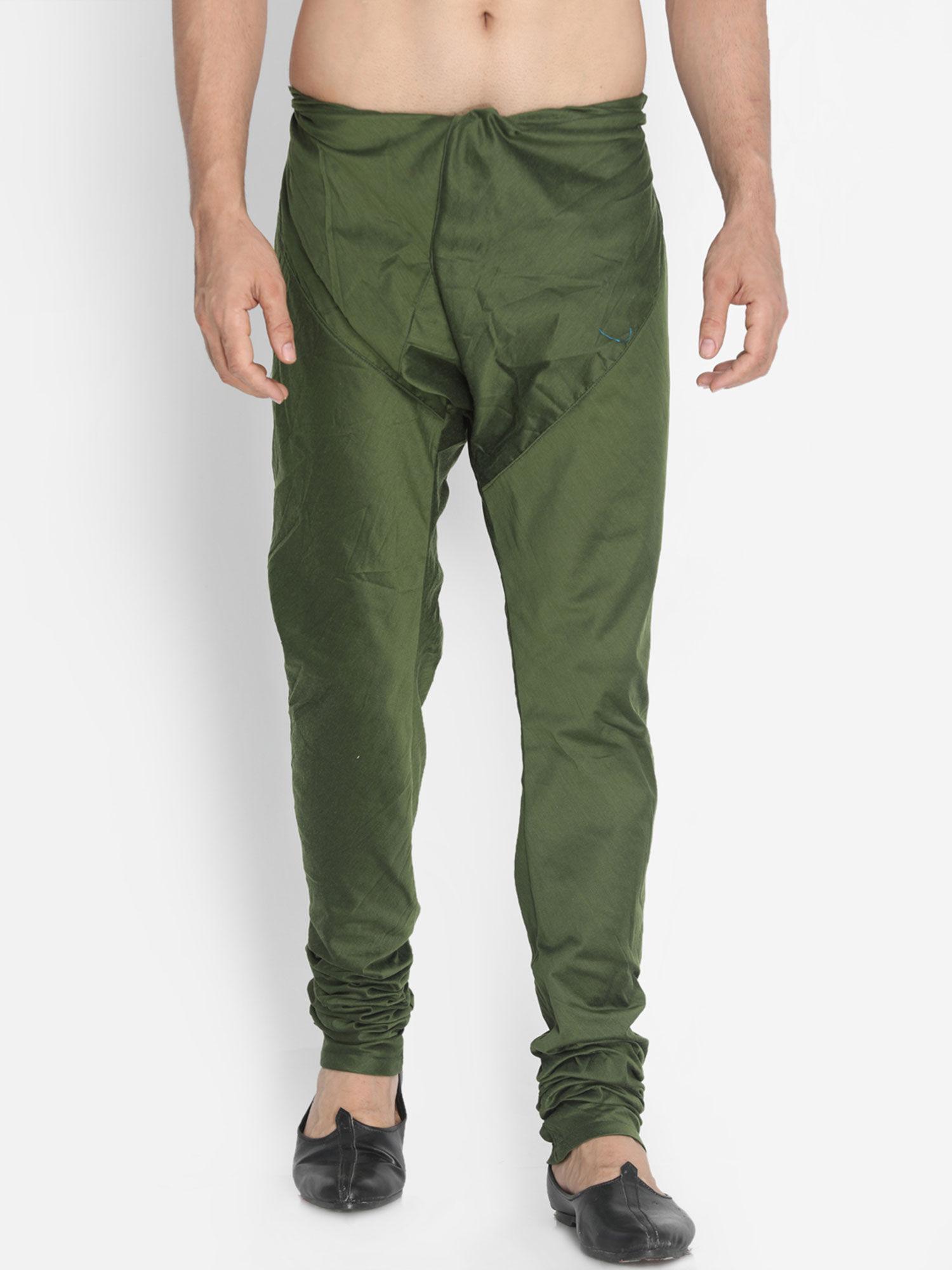 men's green viscose blend pyjama