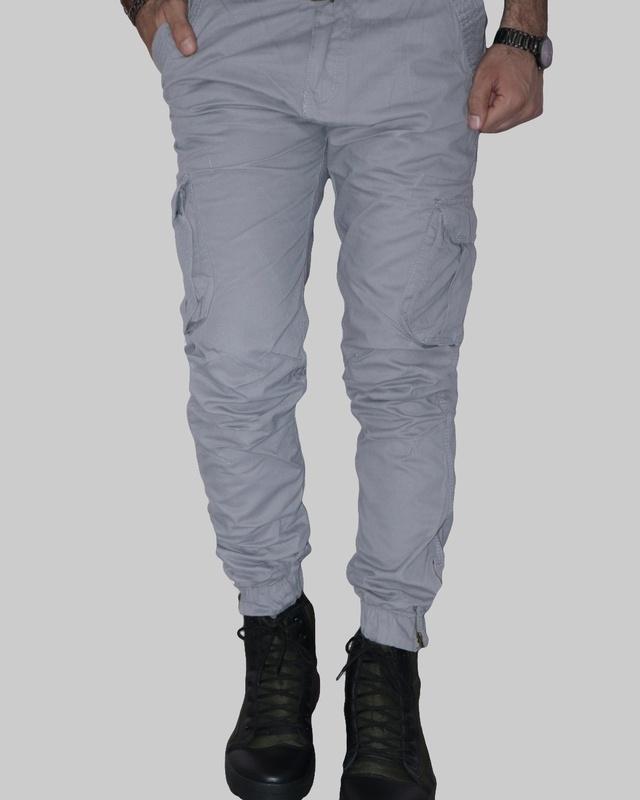 men's grey cargo pants