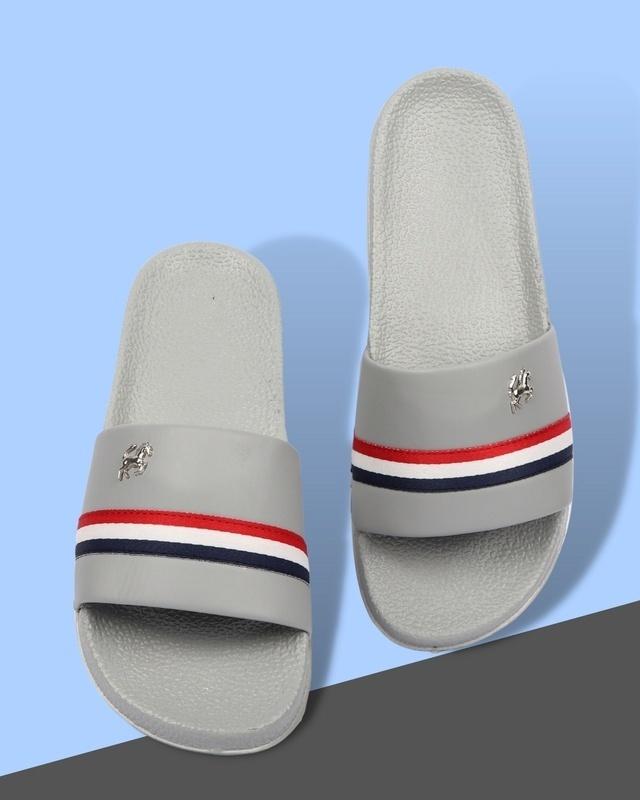 men's grey latest flip flops & sliders