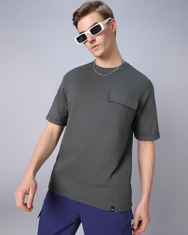 men's grey oversized t-shirt