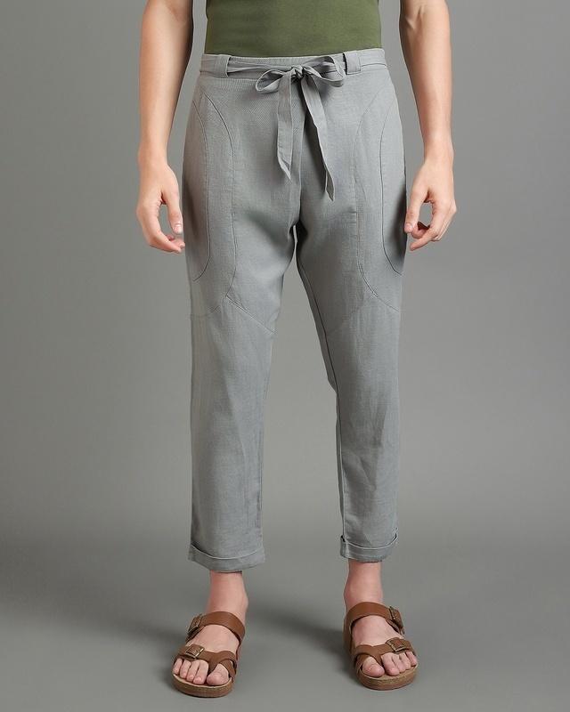men's grey plus size hippy pants