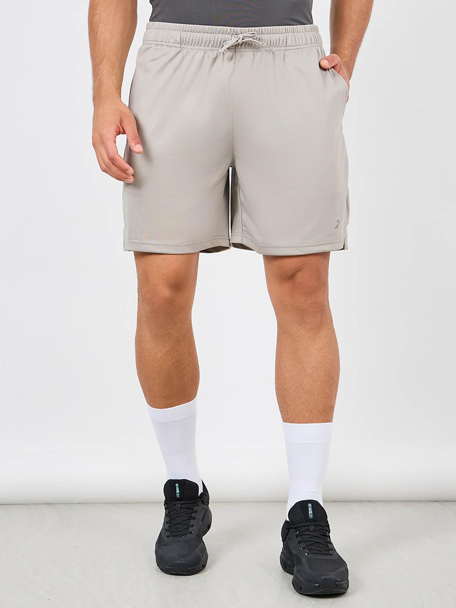 men's grey ultra soft micro poly slim fit shorts