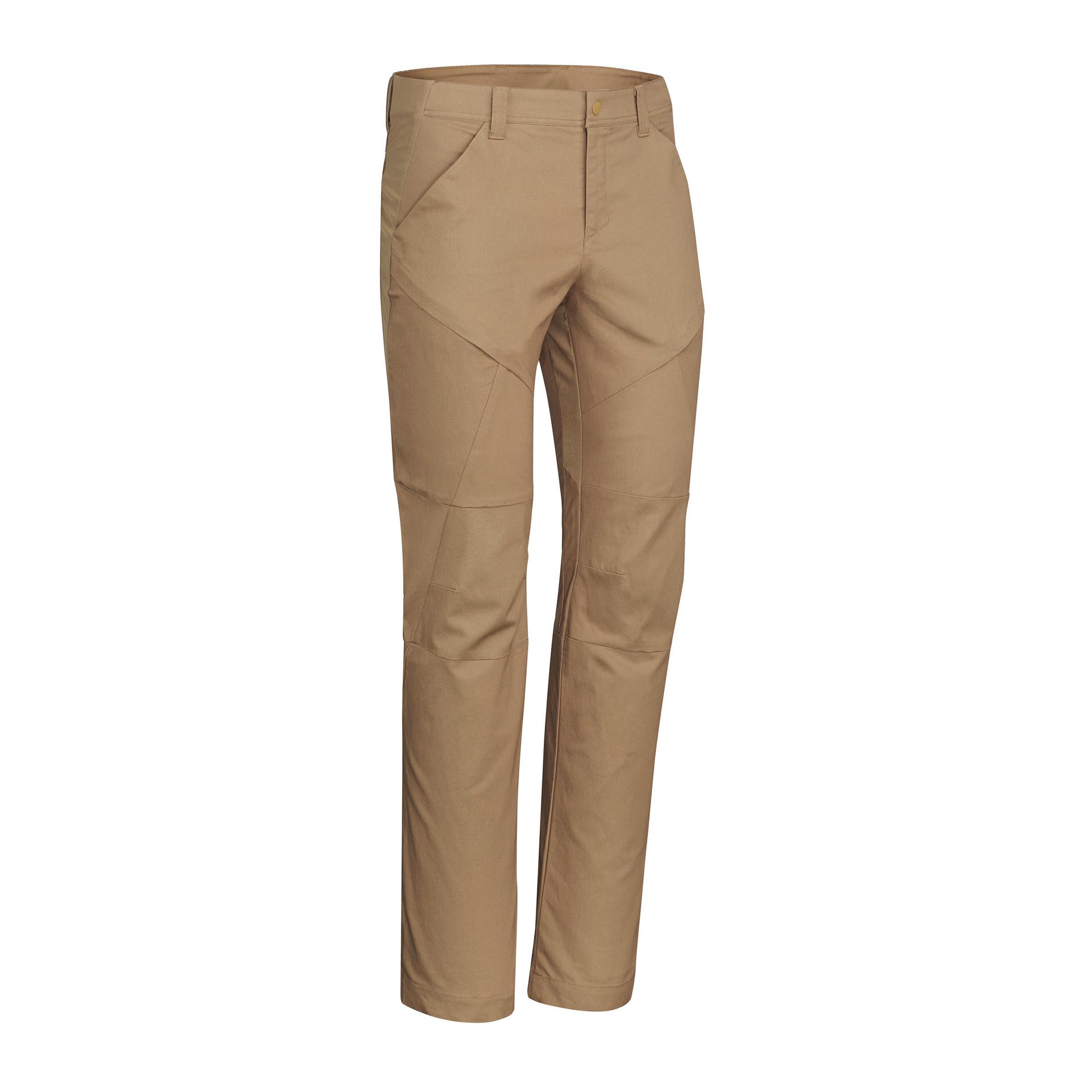 men's hiking pants nh500 (regular fit) - beige