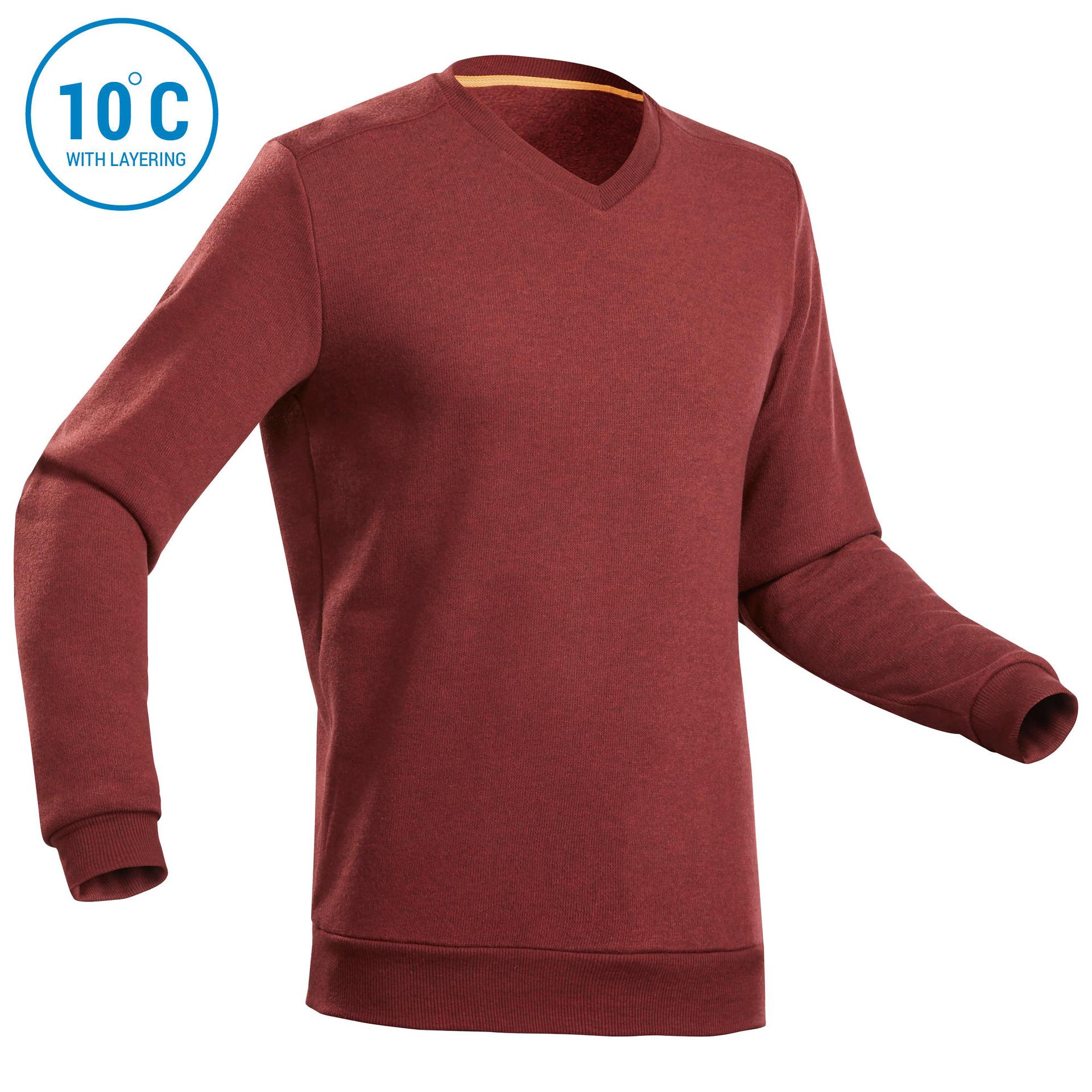 men's hiking sweater - nh150