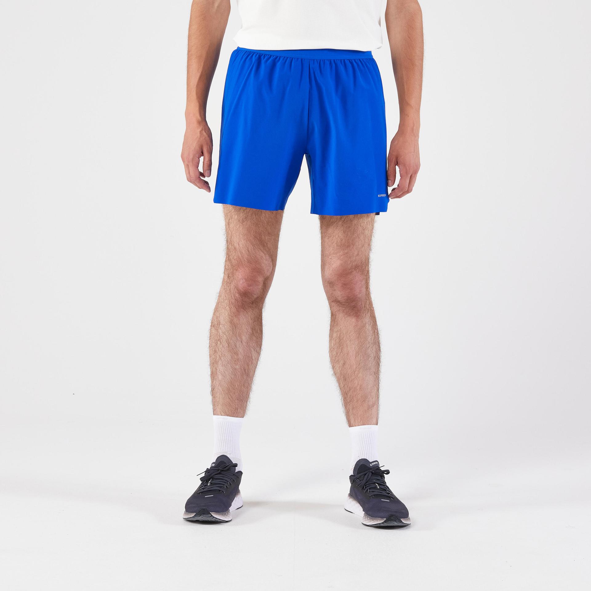 men's kiprun run 500 comfort running shorts - bright blue