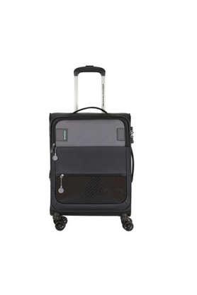 men's majoris + polyester soft trolley - black