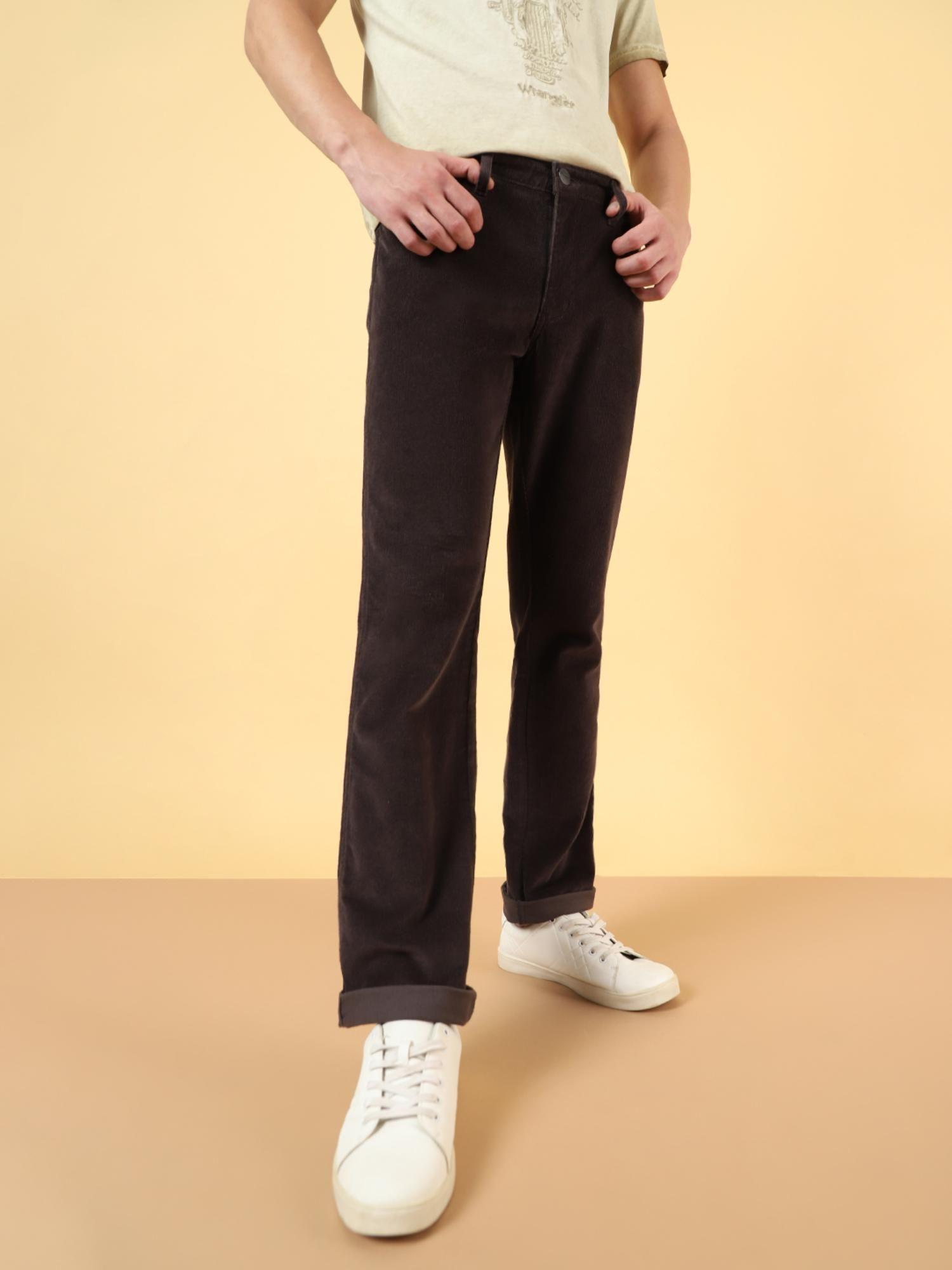 men's millard brown corduroy trousers
