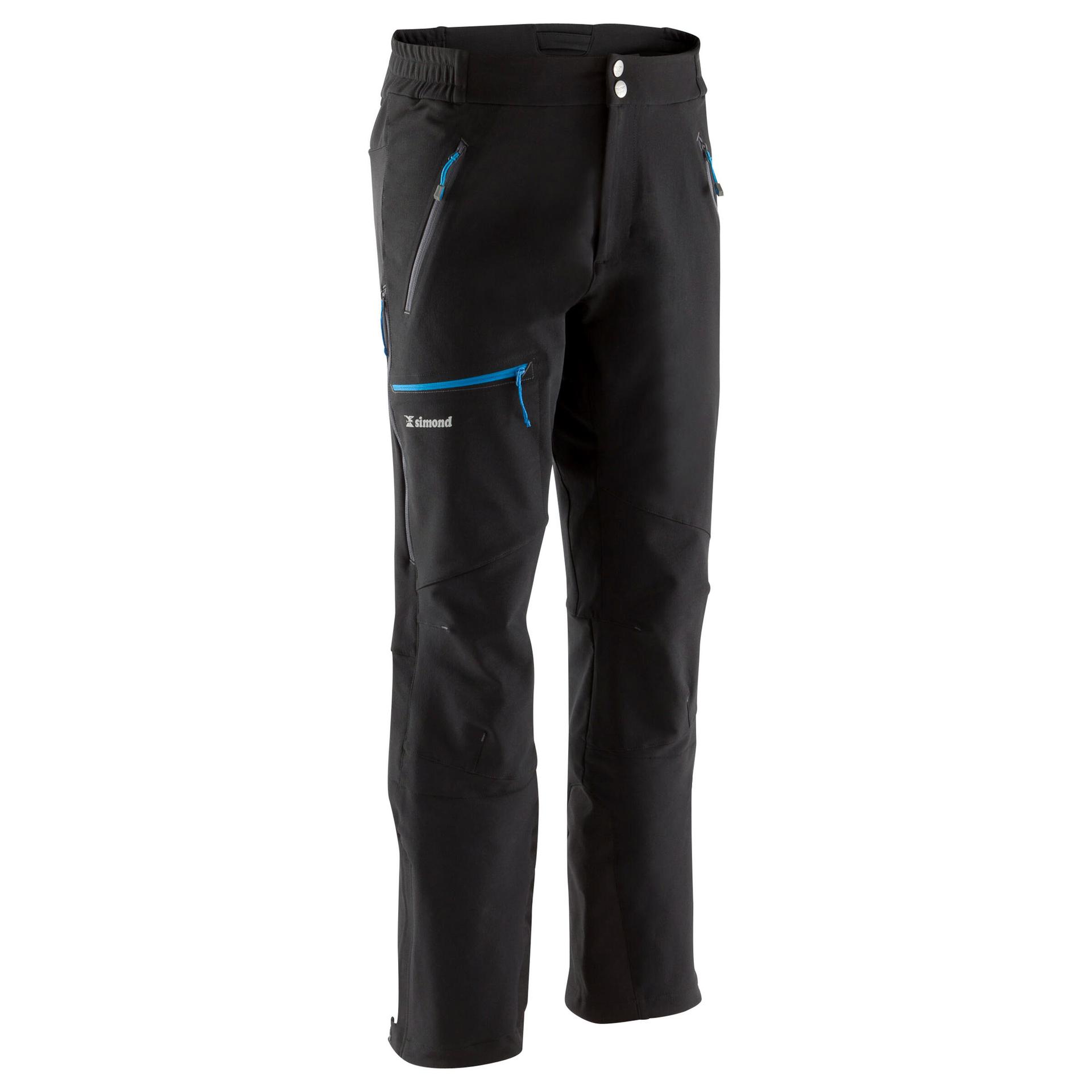 men's mountaineering trousers - alpinism black