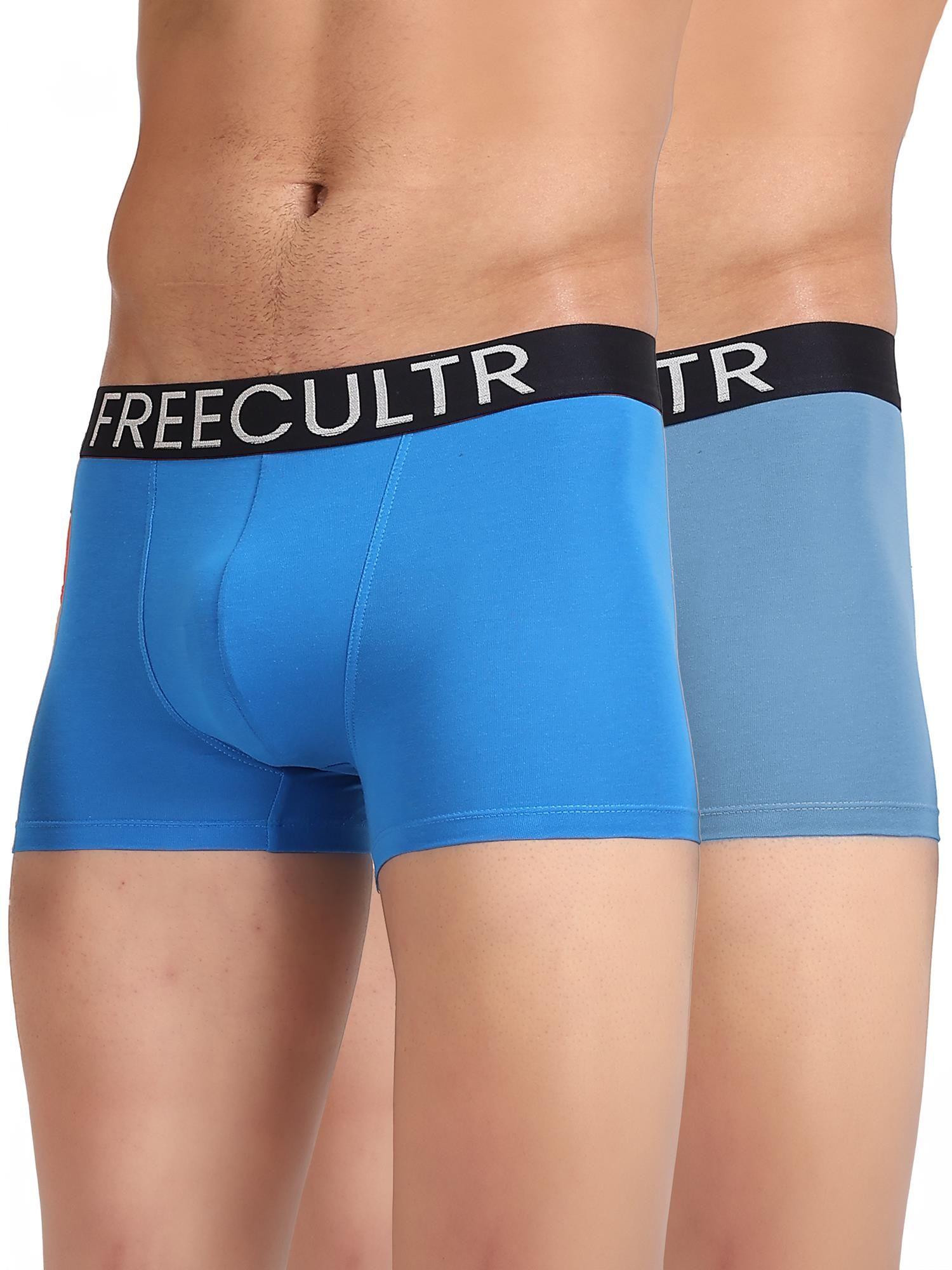 men's multi-color organic cotton trunks (pack of 2)