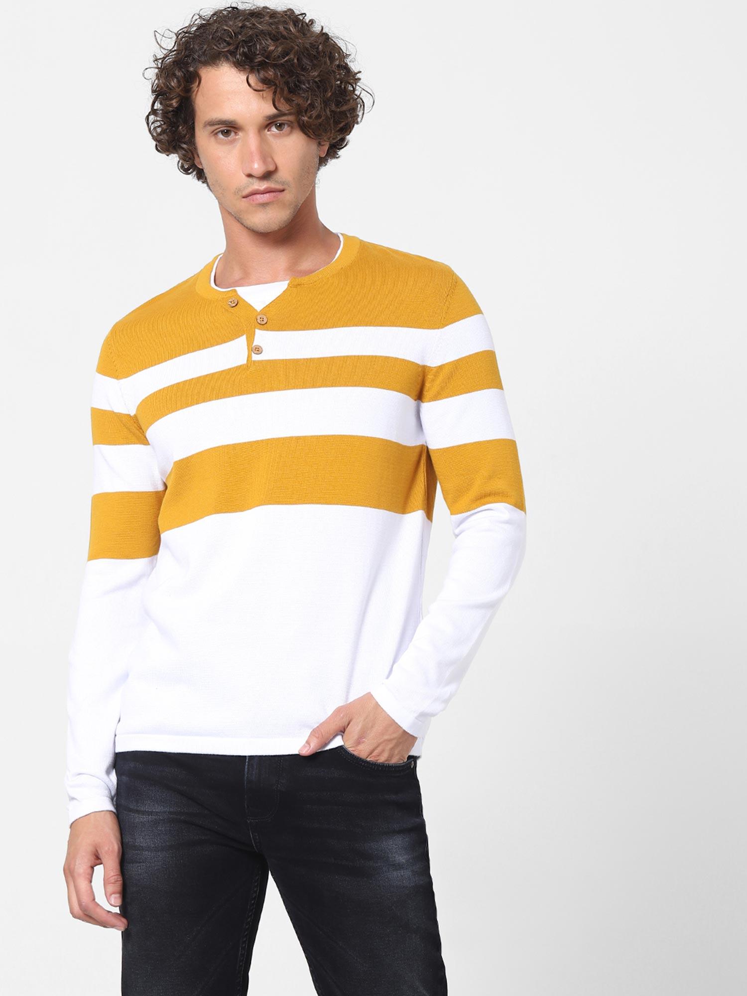 men's mustard sweaters